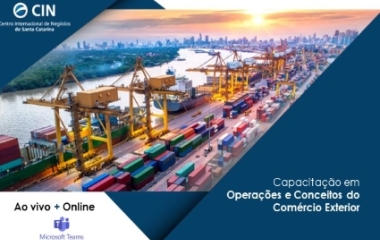 A capacitação tem como objetivo apresentar o comércio exterior de uma forma geral para início das operações nas empresas e utilizar como base para demais operações vinculadas nas transações comerciais internacionais.  Esta capacitação tem uma carga horária de 6 horas.  Os HORÁRIOS das aulas serão: Dia 14/02 das 9h às 12h (horário de Brasília) Dia 15/02 das 9h às 12h (horário de Brasília)  Preço: R$ 240,00     PROGRAMAÇÃO: · Estrutura e Órgãos do Comércio Exterior Brasileiro · Termos Internacionais de Comérc