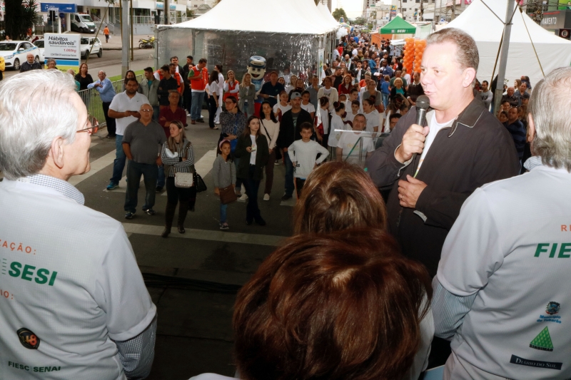 O fortalecimento do voluntariado é o principal legado do evento, destacou o prefeito Ponticelli. Foto: Ivonei Fazzioni