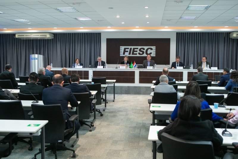 Reunião foi realizada na FIESC, em Florianópolis (foto: Filipe Scotti)