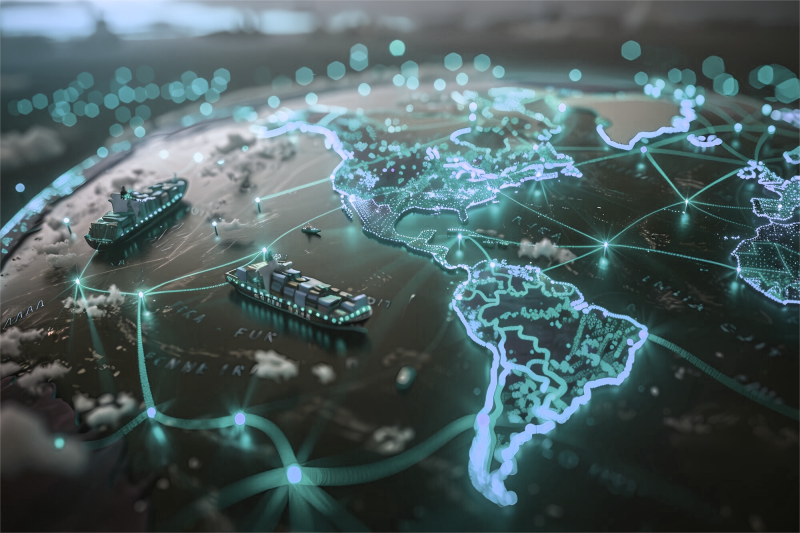 Estudo da FIESC mapeia novos destinos de produtos chineses e oportunidades de fornecimento para EUA. (Foto: Freepik - gerada por IA)