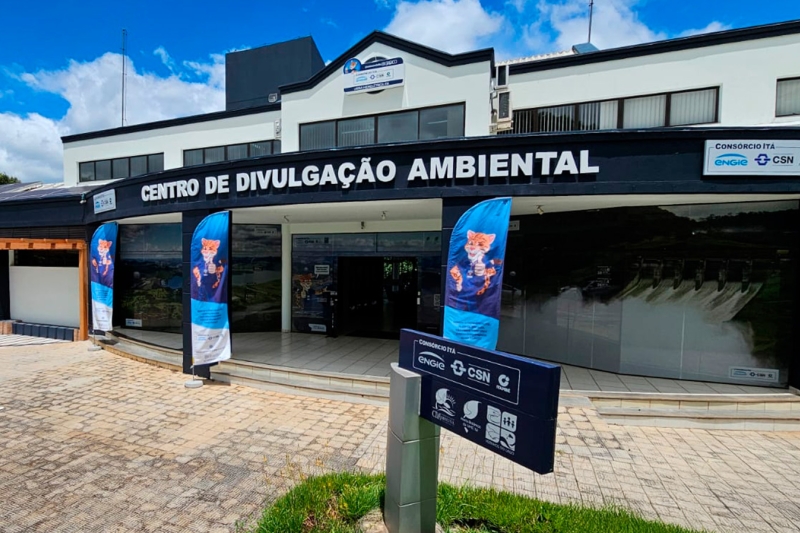 Centro ambiental atende grupos e realiza visitas às estruturas da UHE Itá, ao Horto Botânico e divulga os programas sociais e ambientais. Foto: Divulgação/Consórcio de Itá.