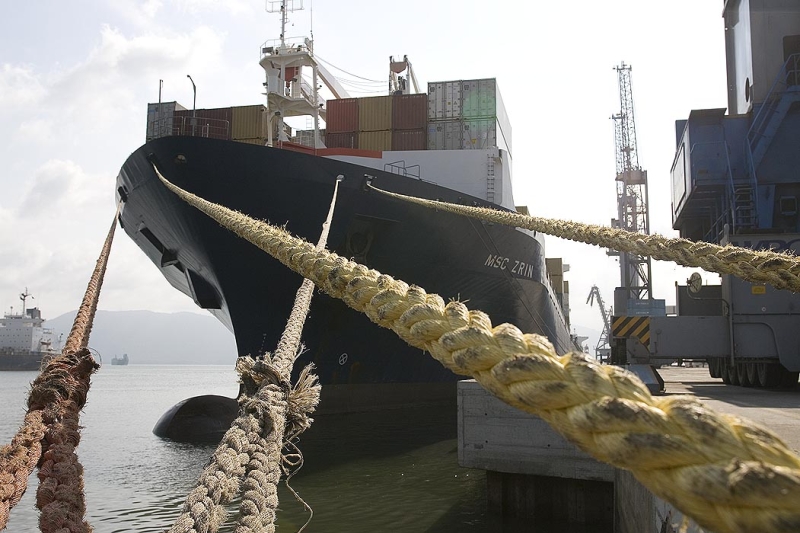 Importações que chegam a Santa Catarina também estão em queda, tanto em junho (-11%) quanto no semestre (-10%). (Foto: Eduardo Marques)